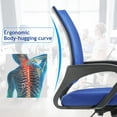 thumbnail image 2 of Dkelincs Mesh Office Chair Computer Desk Chair with 360° Casters & Armrest, Blue, 2 of 7