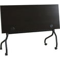 thumbnail image 3 of Lorell Espresso/Black Training Table Rectangle Top - Four Leg Base - 4 Legs - 60" Table Top Width x 23.50" Table Top Depth - 29.50" Height x 59" Width x 23.63" Depth - Assembly Required - Espresso, Bl, 3 of 6