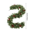 thumbnail image 2 of Christmas Decorations Outdoor Christmas Garland 8.86 FT Bloomings Pines Needle Red Berry Christmas Wreath Decorative Garland Door Curtain Home Decor Hanging, 2 of 8