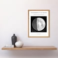 thumbnail image 2 of Wonders of the Heavens Duncan Bradford Telescopic View of Moon Past Quadrature Antique Telescopic Classic Illustration Framed Wall Art Picture Print 12x16 inch, 2 of 5