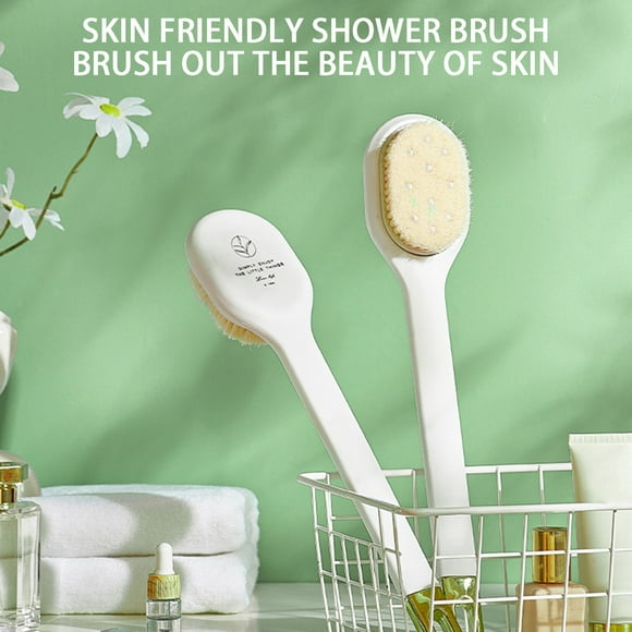 EGNMCR Detachable Two In Long Handle Soft Hair Cleaning Bath Brush Luxury Bathroom Bath Brush Rubbing Bath Artifact Bath Sponge