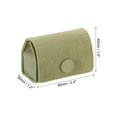 thumbnail image 2 of Uxcell Velvet Ring Box, Travel Ring Box Jewelry Holder Portable Mini Jewelry Case Organizer for Rings, Green, 2 of 6