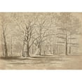 thumbnail image 2 of William Fowler Hopson 18x14 Gold Ornate Wood Frame and Double Matted Museum Art Print Titled - College&nbsp;Woods (ca.&nbsp;1900), 2 of 4