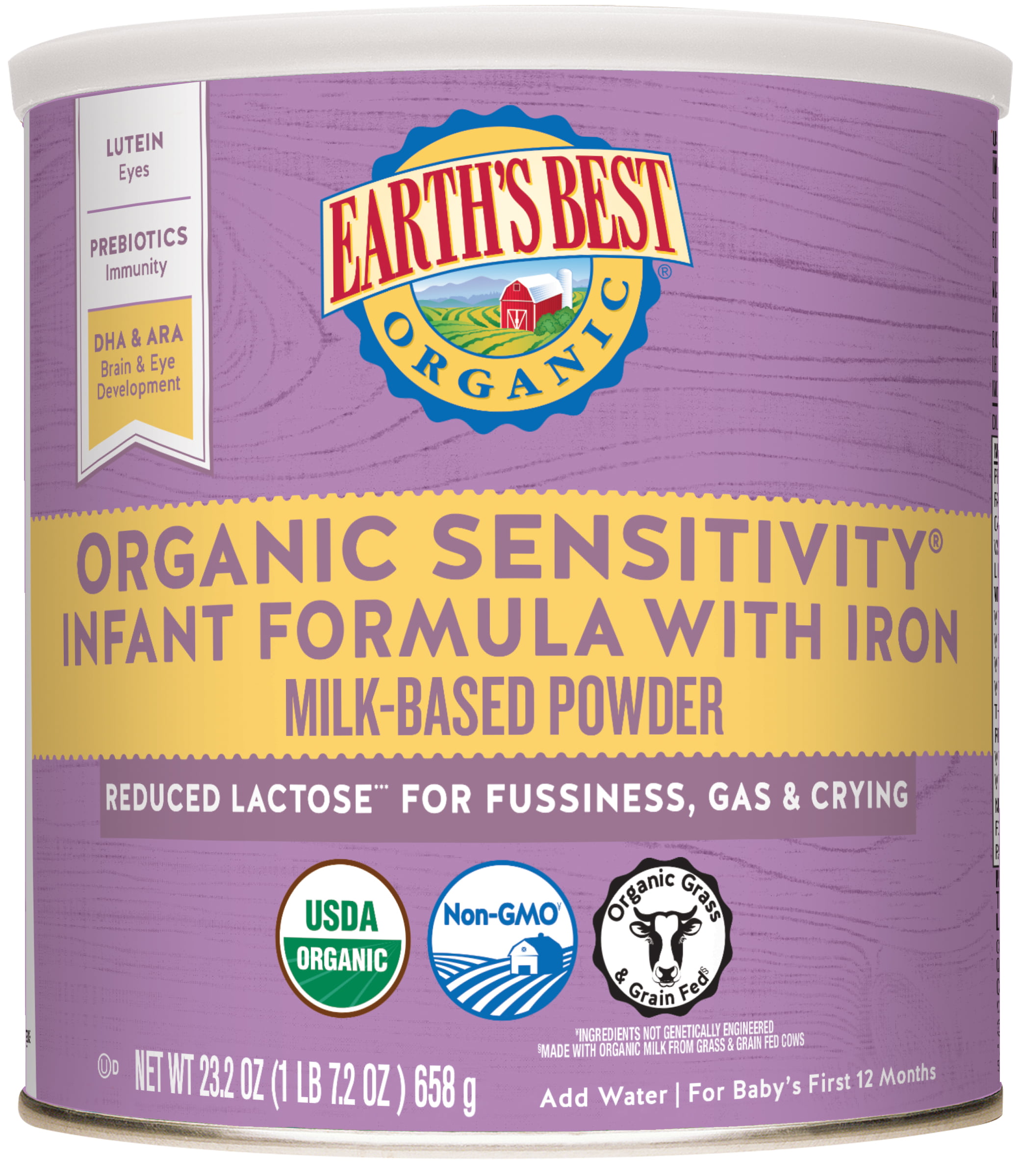 Earth's Best Organic Low Lactose 