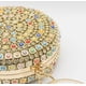 thumbnail image 3 of Bolso de noche TANGJMXG redondo con diamantes de imitación asa de anillo colorido, 3 of 5