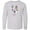 AC-Heather Grey, variant on Inktastic Cute Llama with Flower Long Sleeve Youth T-Shirt