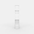 thumbnail image 4 of Ada Home Decor 5 Shelf Bookcase Multiple Tier Open Corner Shelf Narrow Book Shelves, White, 4 of 7