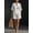 White, variant on Women's Two-piece V-neck 3/4-sleeve Top with Shorts Set, Casual Wear, Suitable for Summer Beach Vacation