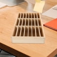 thumbnail image 3 of Shisuyan Wooden Cell Phone Holder Desktop Organizer Storage Box Classroom Office Phone Holder, 3 of 8