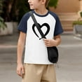 thumbnail image 5 of Sentuca Boys Valentine Shirts, Soft Short Sleeve Casual T Shirts, Cool Comfy Holiday Tees Size 4 Years, 5 of 8