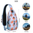 thumbnail image 5 of Sling Backpack Adjustable Shoulder StrapGym Cycling Travel Hiking Daypack for Hiking Dating Gym Cycling Working Marine Adorable Crab, 5 of 6