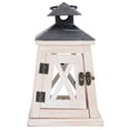 thumbnail image 3 of Candelabro colgante de madera vintage con forma de farol, adorno decorativo para interiores y exteriores, 3 of 15