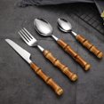 thumbnail image 2 of Vajilla con Mango de Bambú Labymos Cuchillo y Tenedor para Carne, 2 of 6