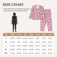 thumbnail image 3 of KLL Cute Rabbit Print Women's Long Sleeve Pajamas with Pants Sleepwear Loungewear 2 Set-Large, 3 of 7