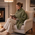 thumbnail image 6 of Heated Shawl Wraps for Women, USB Wearable Heated Blanket Shawl, Polyester Heated Cape for Home and Office, 1PC, 6 of 10