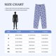 thumbnail image 4 of Balery Blue And White Flowers Pantalones de pijama para hombre, pijama ultraligero, pantalón de descanso-X-Large, 4 of 6