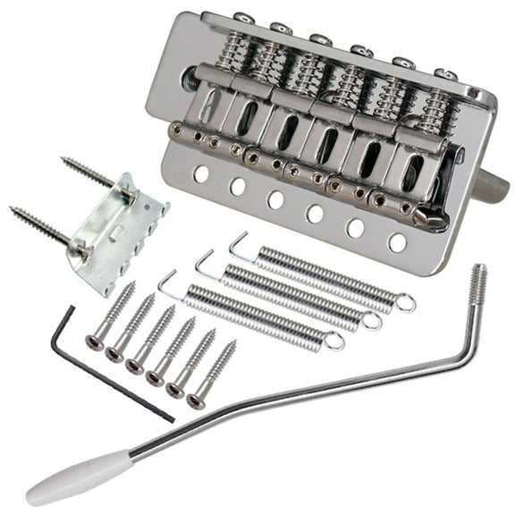 Yokua Electric Guitar Tremolo Bridge System, 6 String Guitar Bridge with whammy Bar