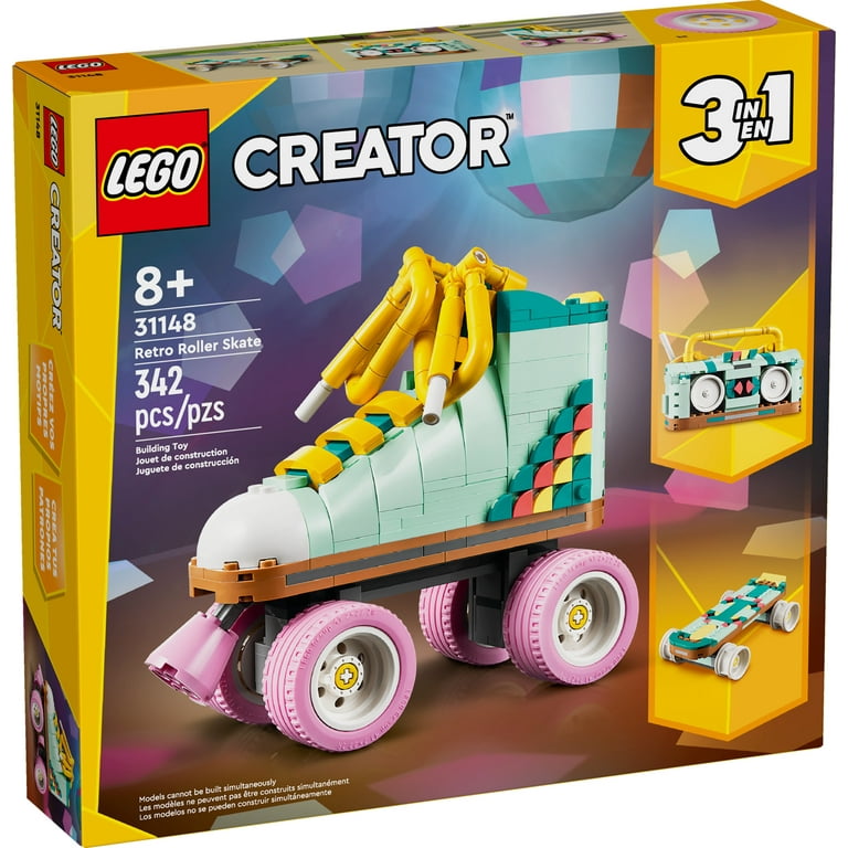 Free Shipping! LEGO Retro Roller Skate in Building Kit with
