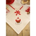 thumbnail image 2 of Coffee Break Tablecloth On Aida Counted Cross Stitch Kit, 32" x 32", 10.5-Count, 2 of 3
