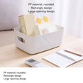 thumbnail image 3 of 10PCS Plastic Storage Bins, Small Plastic Side Handle Rounded Edges Storage Baskets Versatile Containers On Cupboards Shelves Tubs For Kitchen Office Bathroom, 3 of 8