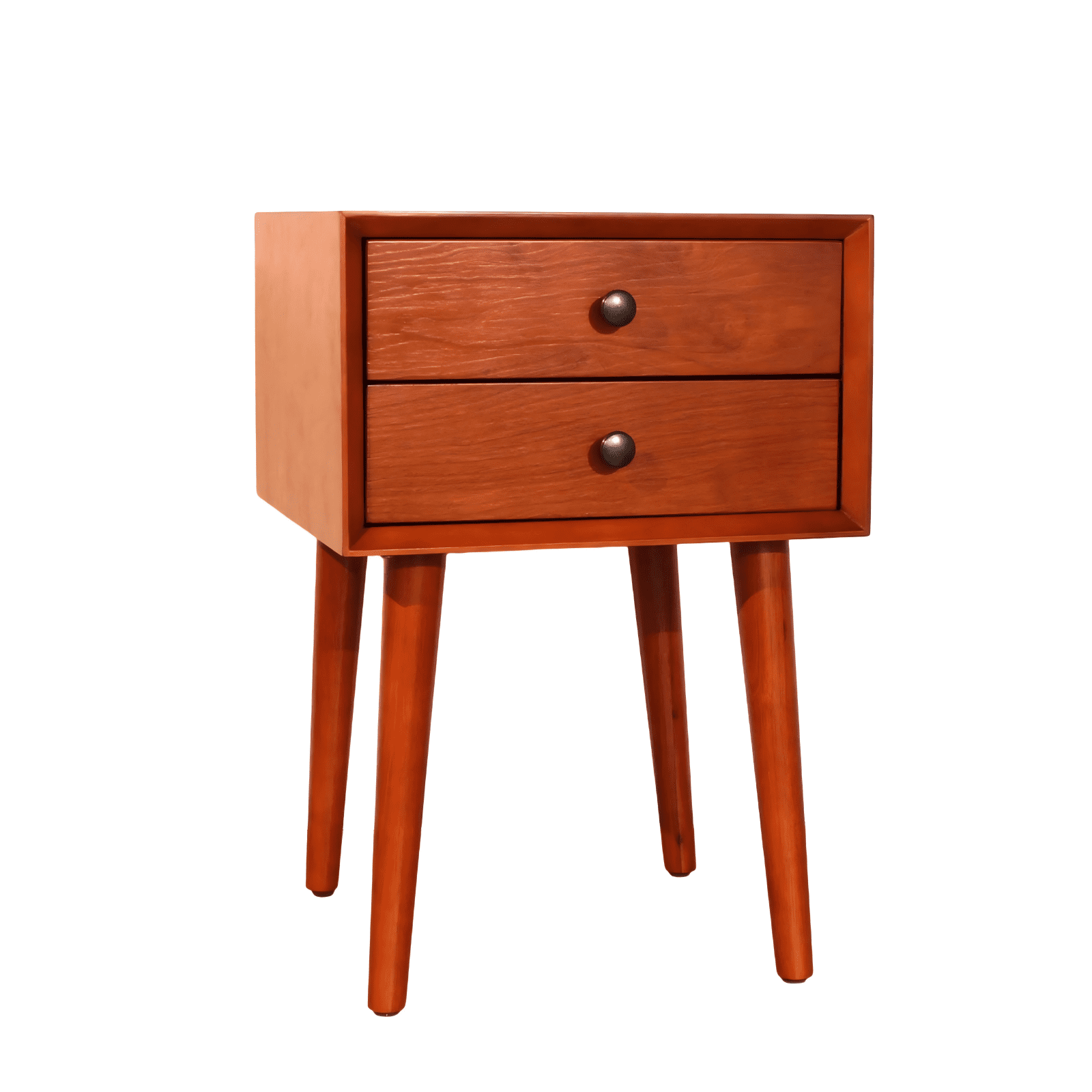 Nightstand with 2 Drawers, Small Side End Table with Storage, Modern Bedside Table for Bedroom, Living Room, Seadrift