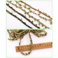 thumbnail image 4 of SPRING PARK 10m Burlap Leaf Ribbon, Jute Twine Vine with Artificial Leaves for Crafts, Wedding, Jungle Party Decor, 4 of 7