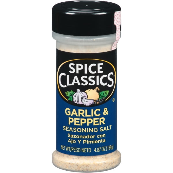 McCormick Spice Classics Garlic & Pepper Seasoning, 4.87 OZ (Pack of 4