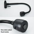 thumbnail image 2 of LEFU Kitchen Faucet Wall Mounted Sink Tap Flexible Hose Cold Water Two Modes Spray Stream Zinc Alloy Black G1/2 Inch Thread Space Saving Design for Home Improvement, 2 of 10