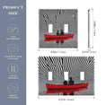 thumbnail image 2 of Yayeee Toggle Light Switch Wall Plate 2-Gang 4.56"x4.48" Decorative Outlet Cover, Red Boat, 2 of 7
