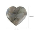thumbnail image 2 of OULII 1Set Semi Precious Stone Heart Shaped Pendant Stylish Pendant for Jewelry Making Dark Blue, 2 of 8