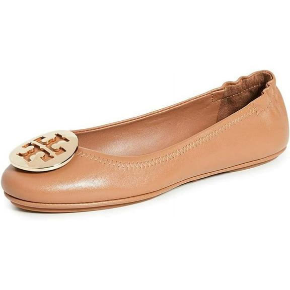 Tory Burch Women's Minnie Travel Napa Leather Slip On Round Toe Ballet Flat