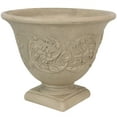 thumbnail image 2 of Sunnydaze Darcy 16" x 16" x 13" Round Beige Polyresin Outdoor Planter Pot, 2 of 9