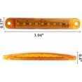 thumbnail image 2 of 10Pcs Amber Side Light,12-24V 3.9' 9LED LED Side Marking Light Truck Trailer Lorry Tail Light Front and Rear Marking Warning Side Light, 2 of 4