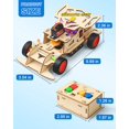 thumbnail image 4 of Kits STEM Poraxy para niños de 8 a 10 años, coche con control remoto y rompecabezas, 4 of 8