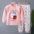 thumbnail image 2 of CAUYDY 0M 3M 6M 9M 12M Newborn Girls Pajamas Baby Clothing for Girl Soft Long Sleeved Top Elastic Pants 2 Piece Set Preemie Pjs Infant Outfits Fall Winter Sizes 6-12 Months,Red, 2 of 4