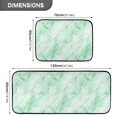 thumbnail image 3 of 2-Piece Kitchen Mat Set Non Slip Washable Floor Mats Decorative Rugs for Kitchen Sink Laundry Light Green Marble Texture Pattern, 3 of 7