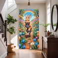 thumbnail image 2 of Stijggn Spring Door Covers Decorative Easter Door Decorations Cute Rabbit Door Party Decoration Supplies Spring Easter Holiday Party Photography Background Decoration for Home Party Supplies, 2 of 6