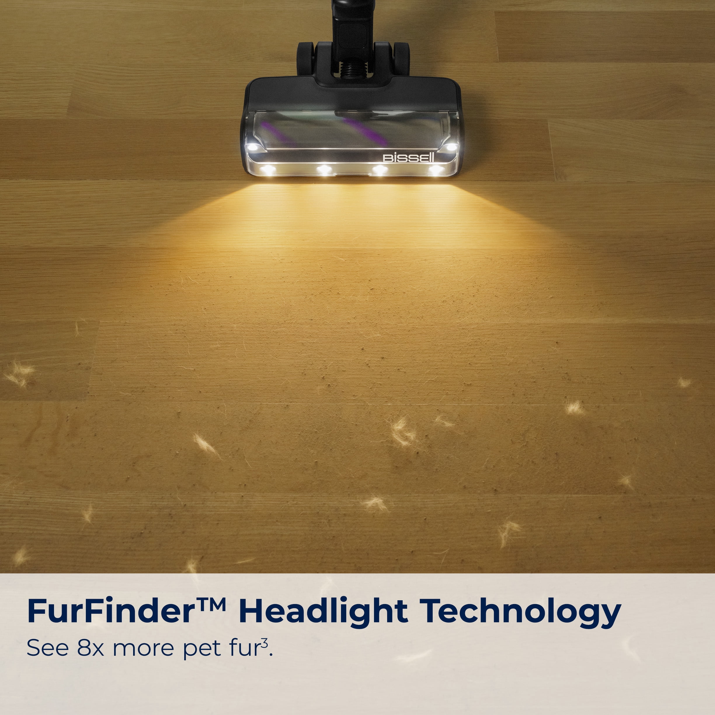 BISSELL PowerClean FurFinder 200W Cordless Stick Vacuum, Carpet, Rugs, Hard Floor, Strong Suction, Removable Battery, LED Headlights, Up to 40-Minute Run Time, Model 4031