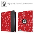 thumbnail image 7 of Fintie Apple iPad 2/3/4 360 Degree Rotating Stand Case Cover with Auto Wake/Sleep Feature, Floral Red, 7 of 7