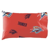 NBA OKC Thunder Bed in Bag Set, Queen Size, Team Colors, 100% Polyester, 5 Piece Set