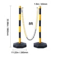 thumbnail image 6 of KFFKFF Modifiable Traffic Guiding Pylon Cones, Duo Pack, Traffic Security Barrier with Loadable Base 8FT Chain, for Traffic Regulation Warning Parking Area Construction Alert Streets, 6 of 9