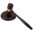 thumbnail image 7 of Pretyzoom Wood Gavel and Block Set Solid Wood Courtroom Hammer for Judge Auctions Lawyer Decor, 7 of 7