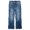 Mid Blue-2485, variant on KIDSCOOL SPACE Little Girls Jeans,Elastic Band Inside Stretchy Micro Flared Boot Cut Denim Pants,Mid Blue,6-7 Years