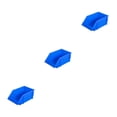 thumbnail image 3 of ziyahi 10pieces Durable And Stackable PE Storage Box With Label - Heavy Load-bearing Big Opening Latch Stable Sorting Function Blue X2:250*150*120mm 3Set, 3 of 6