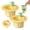 Yellow#2pcs, variant on Cactus Sink Strainer Basket, Cactus Kitchen Sink Drain Strainer with Gasket Ring