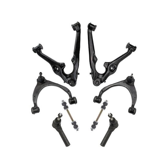 Front Control Arm Ball Joint Tie Rod and Sway Bar Link Kit 8 Piece - Compatible with 2016 - 2020 Chevy Suburban 2017 2018 2019
