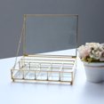 thumbnail image 5 of Compartment Clear Rectangle Box Jeweley Rings Bracelet Golden Organizer Home Decor , 20 5cm 20 5cm, 5 of 10
