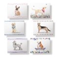 thumbnail image 3 of Tarjetas de notas con diseño de ramitas de papel de perros, 12 unidades, surtidas, con sobres, 3 of 9