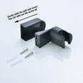 thumbnail image 4 of ZHIMAO Shower Head Holder Wall Mount Shower Head Holder Adjustable Slider Bracket Black ABS Shower Fixed Seat Bathroom Accessories, 4 of 8