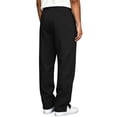 thumbnail image 5 of VBVC Men's Drawstring Side Slit Sweatpants with Pockets , Fall Wide Leg Jogger Trousers For Men, *Black , Medium, 5 of 6